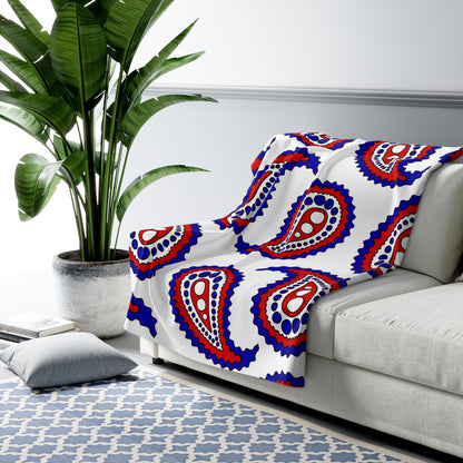 Panama Retro Paisley Blanket Throw