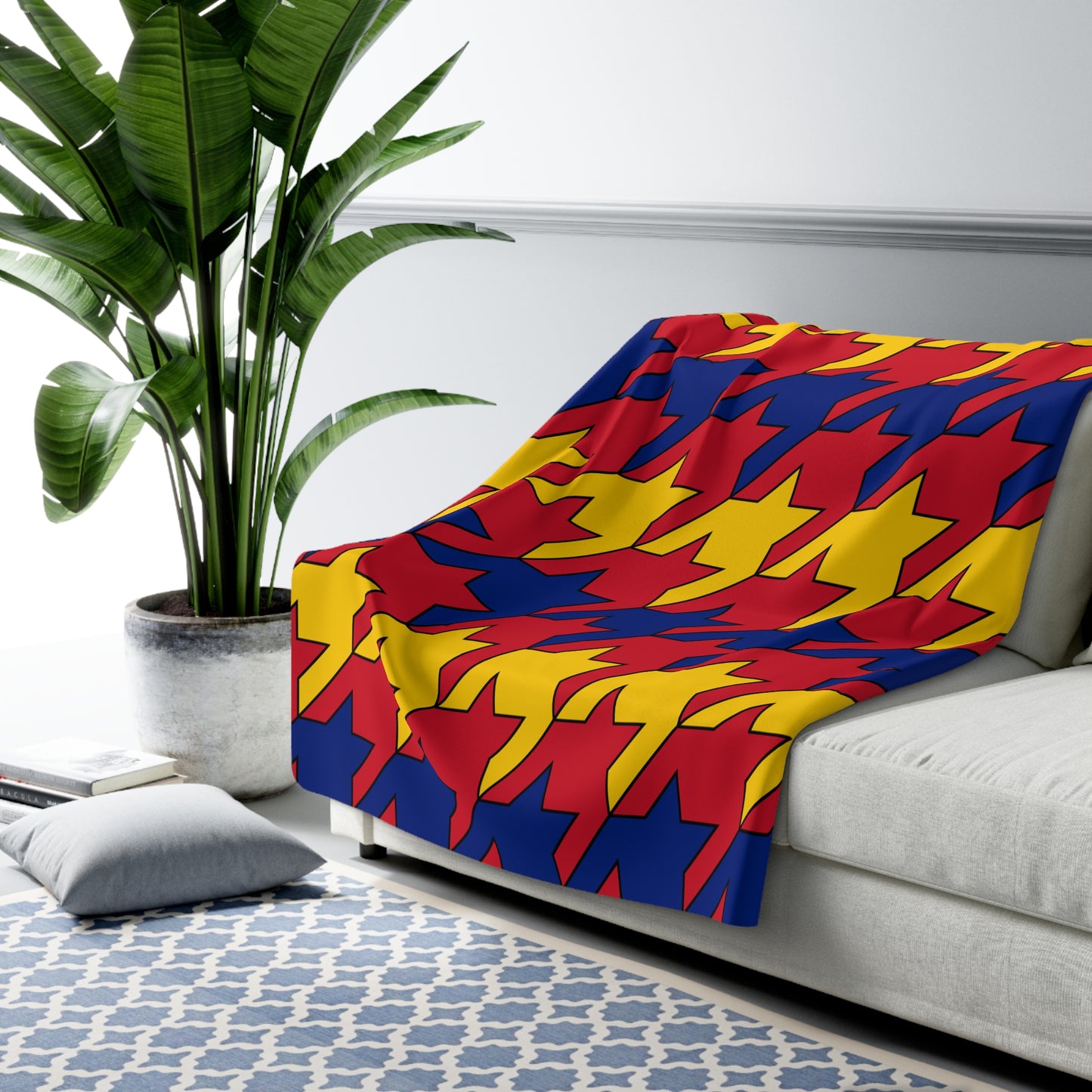 Venezuela Retro Houndstooth Blanket Throw