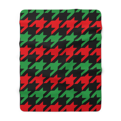 Libya Retro Houndstooth Blanket Throw