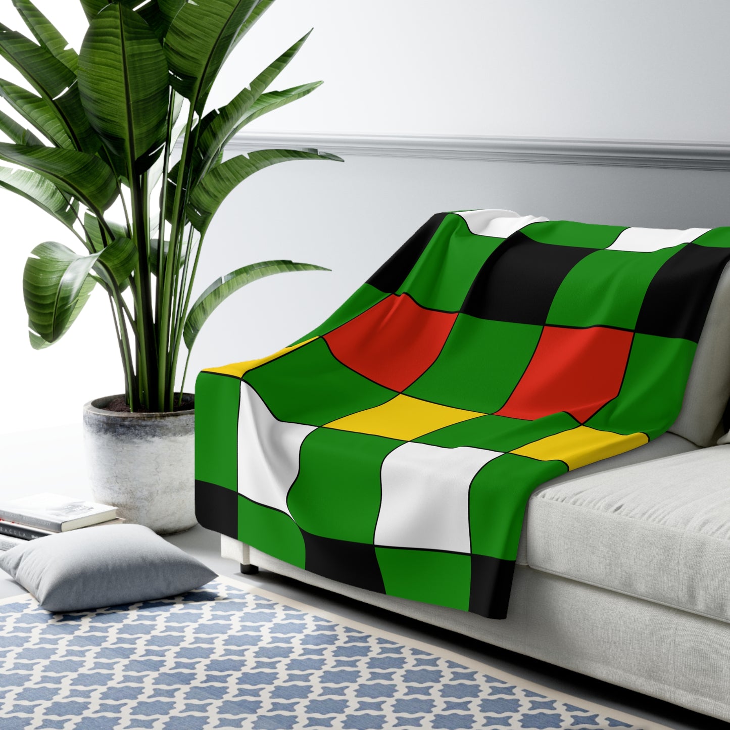 Dominica Retro Check Blanket Throw