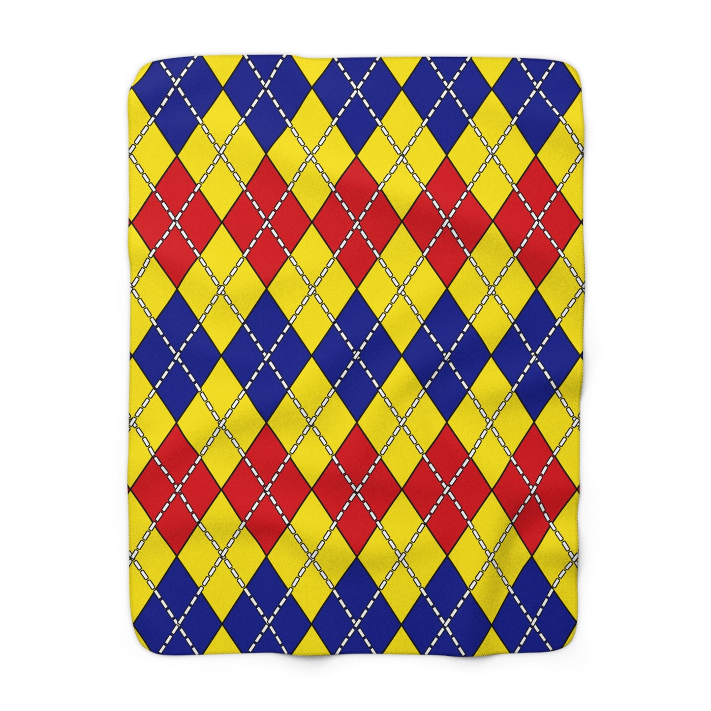 Colombia Retro Argyle Blanket Throw
