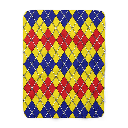 Colombia Retro Argyle Blanket Throw