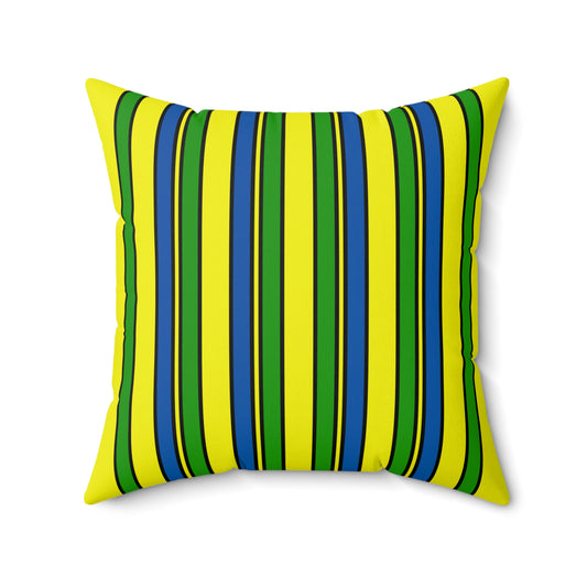 Saint Vincent And The Grenadines Retro Stripes Cushion Pillow