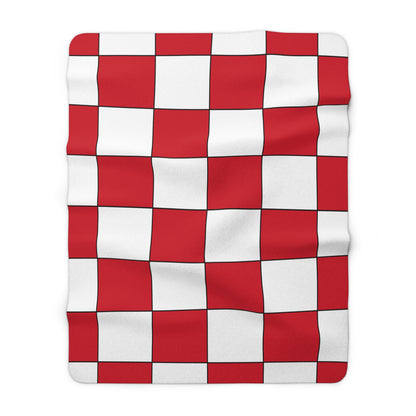 Bahrain Retro Check Blanket Throw