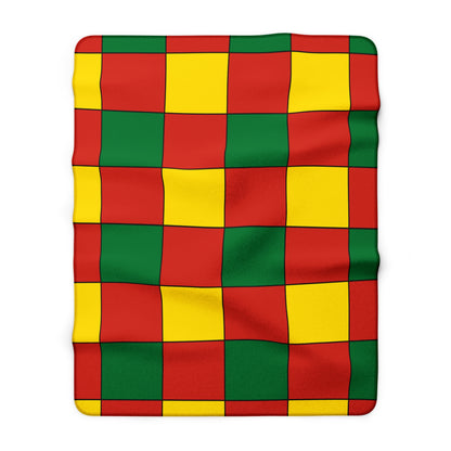 Bolivia Retro Check Blanket Throw
