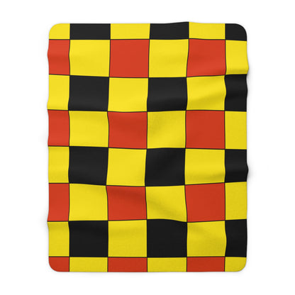 Uganda Retro Check Blanket Throw