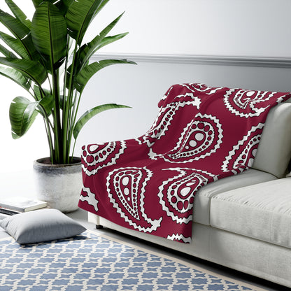 Qatar Retro Paisley Blanket Throw