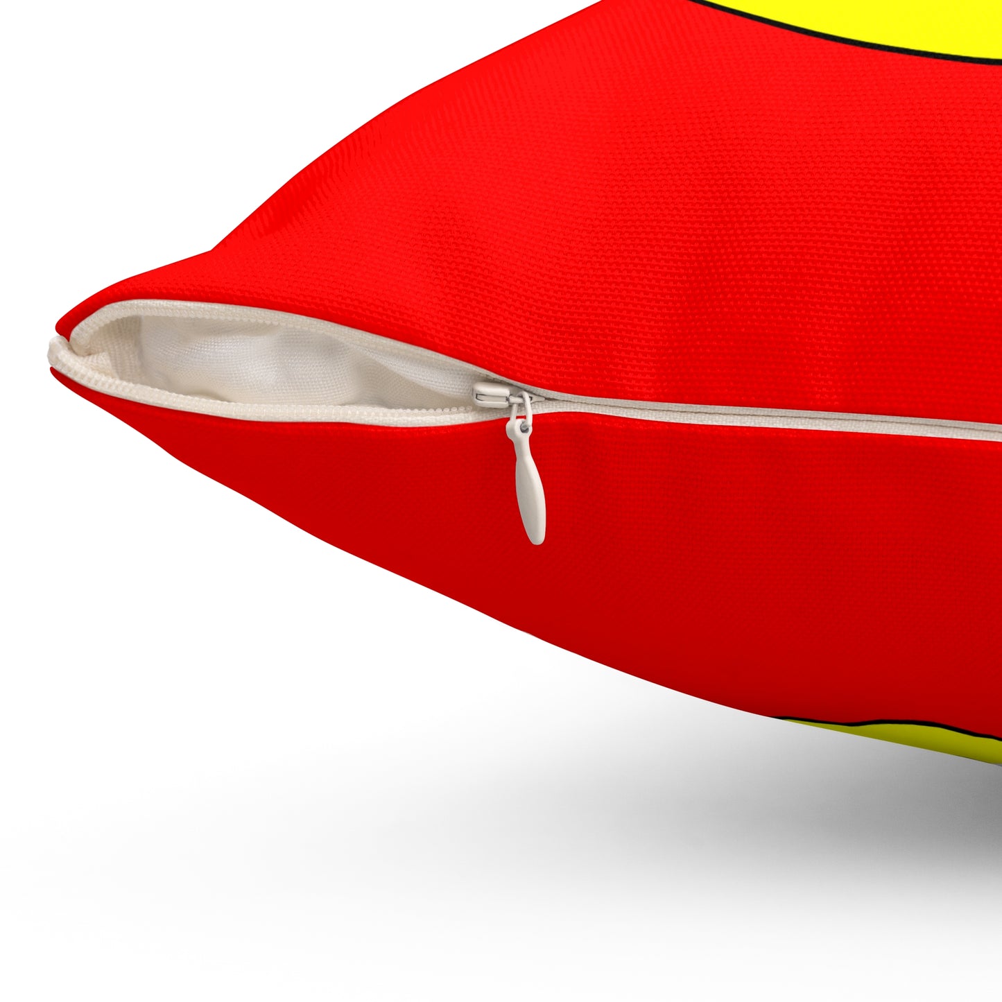Red, Yellow Retro Target Cushion Pillow
