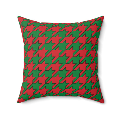 Turkmenistan Retro Houndstooth Cushion Pillow