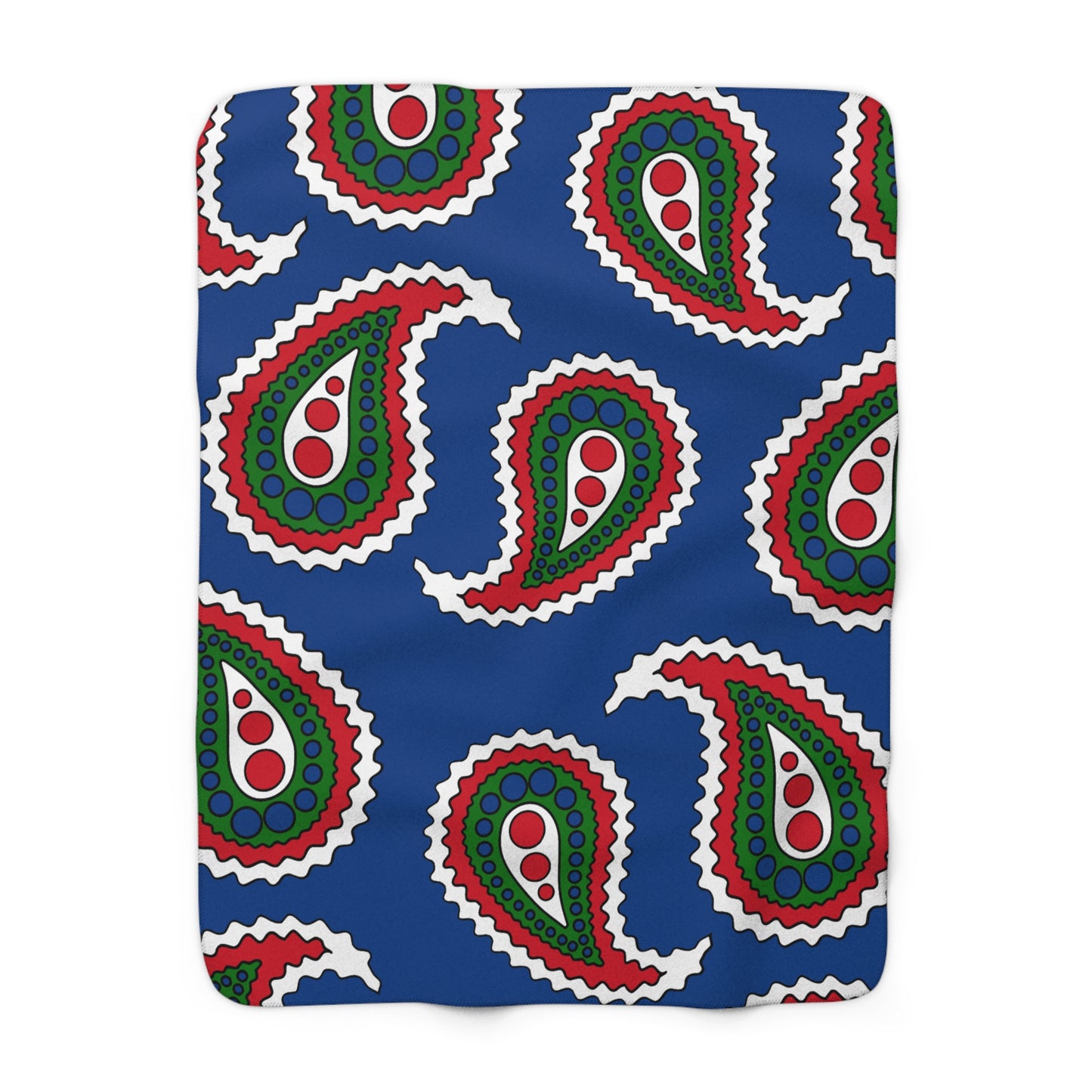 Belize Retro Paisley Blanket Throw