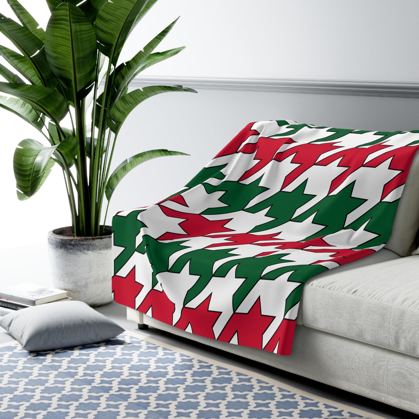 Algeria Retro Houndstooth Blanket Throw