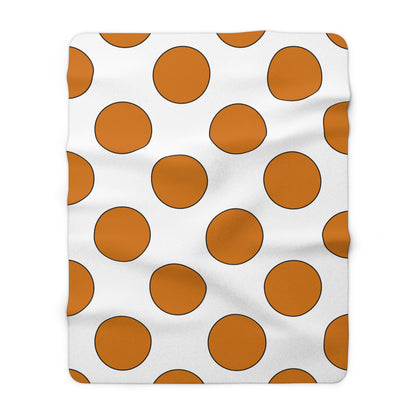 Cyprus Retro Polka Dots Blanket Throw
