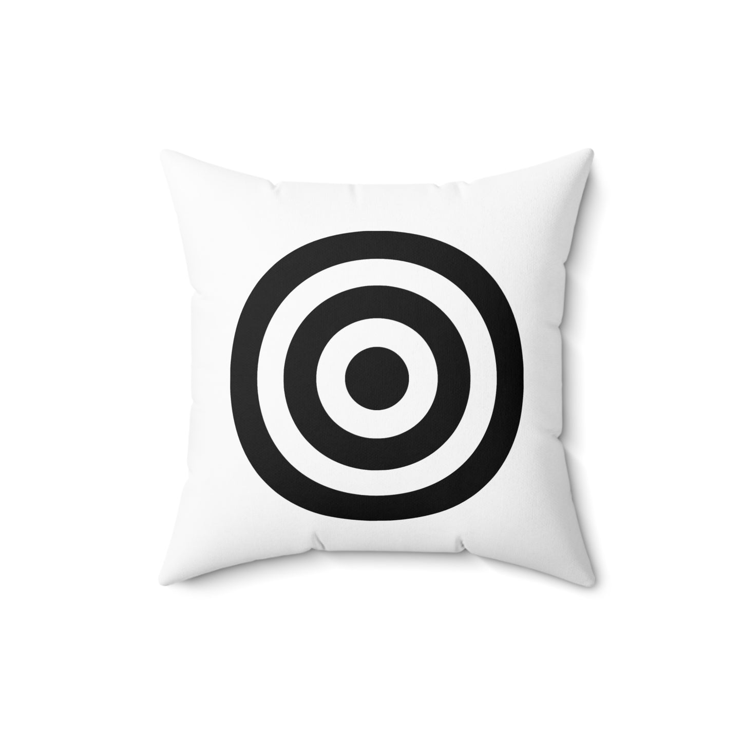 White, Black Retro Target Cushion Pillow