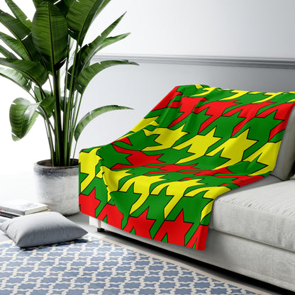 Guinea Retro Houndstooth Blanket Throw