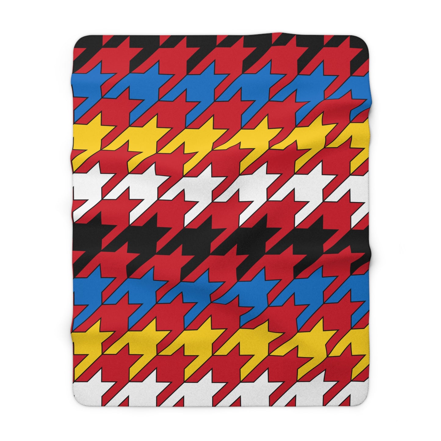 Antigua And Barbuda Retro Houndstooth Blanket Throw