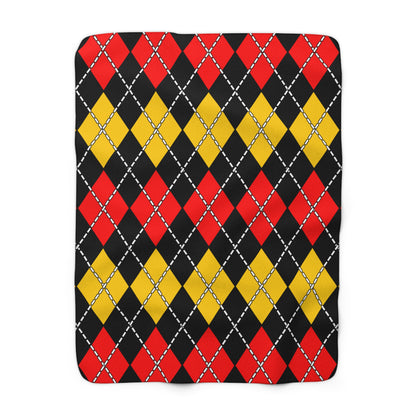 Germany Retro Argyle Blanket Throw