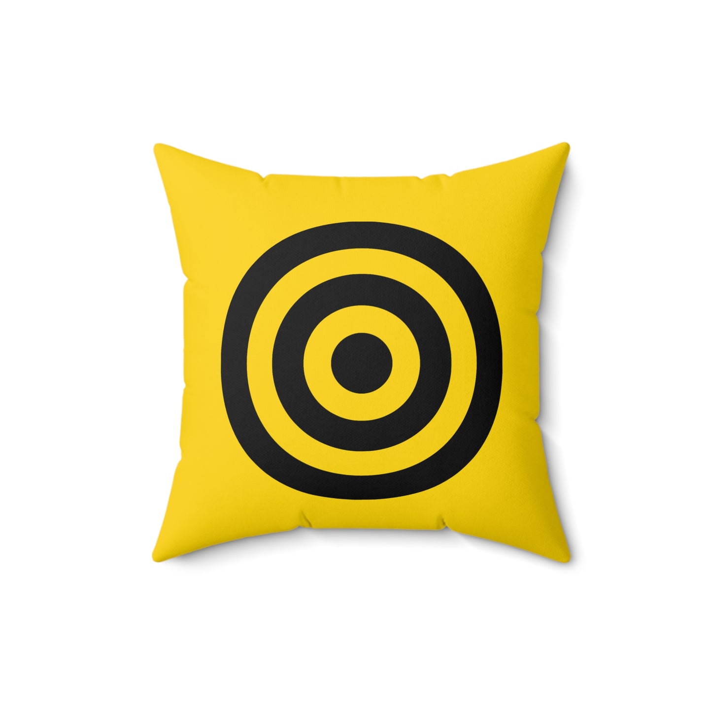 Gold, Black Retro Target Cushion Pillow