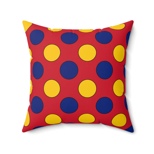 Venezuela Retro Polka Dots Cushion Pillow