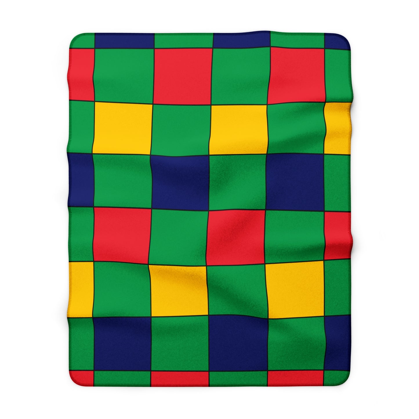 Mauritius Retro Check Blanket Throw