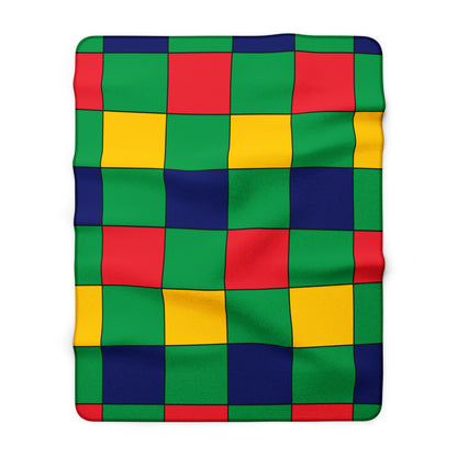 Mauritius Retro Check Blanket Throw