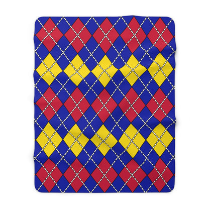 Andorra Retro Argyle Blanket Throw