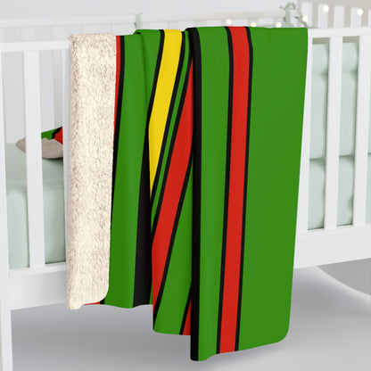 Guyana Retro Stripes Blanket Throw