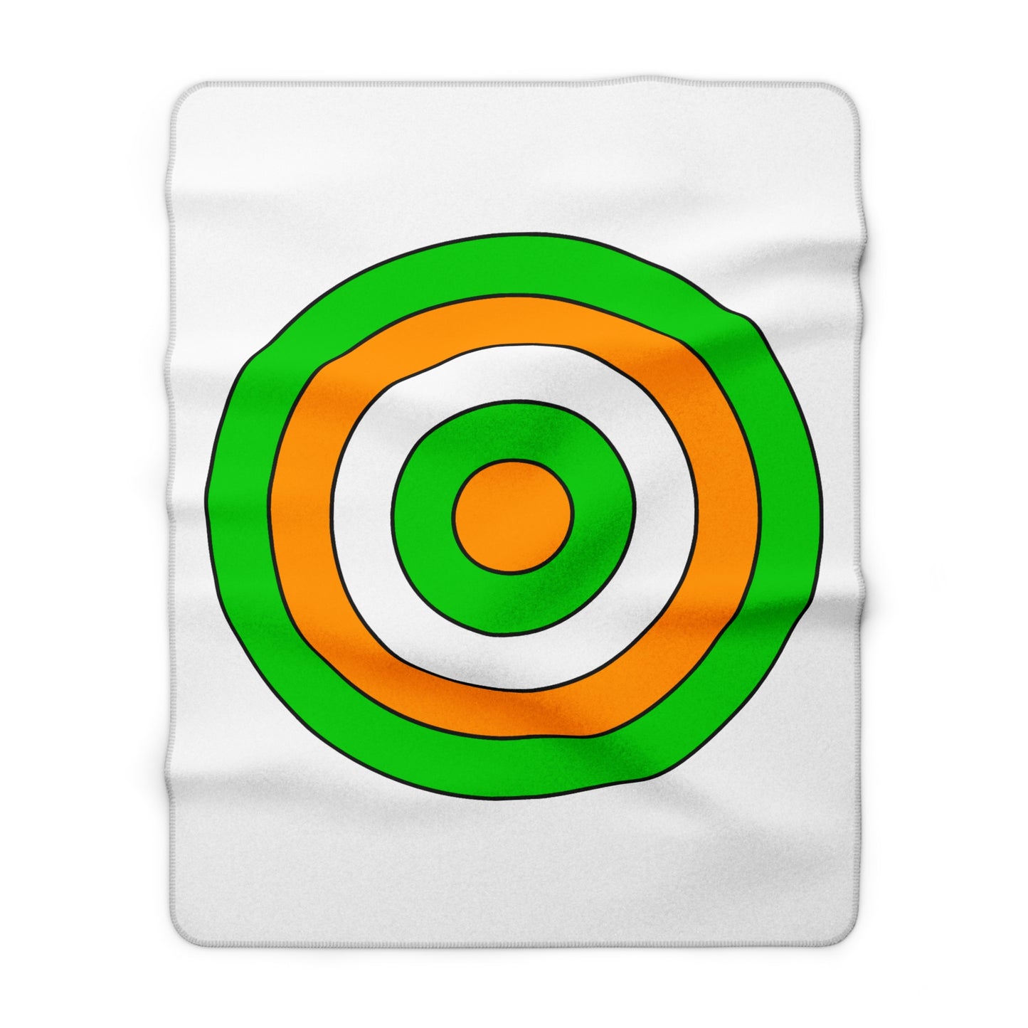 Cote Divoire Retro Target Blanket Throw