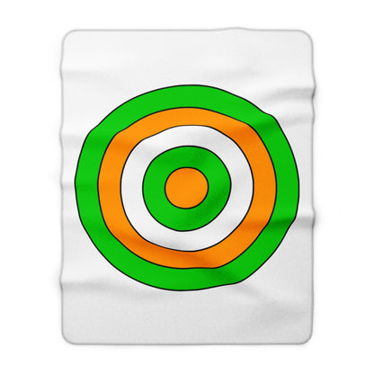 Cote Divoire Retro Target Blanket Throw