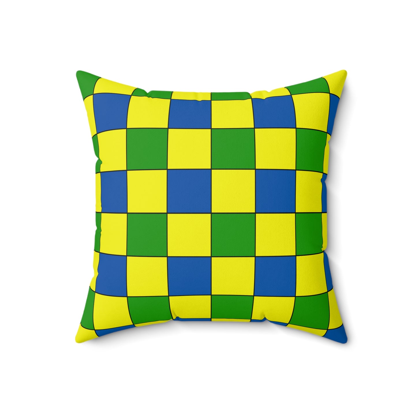 Saint Vincent And The Grenadines Retro Check Cushion Pillow
