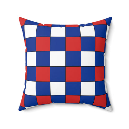 Iceland Retro Check Cushion Pillow