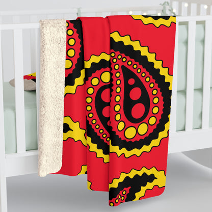 Belgium Retro Paisley Blanket Throw