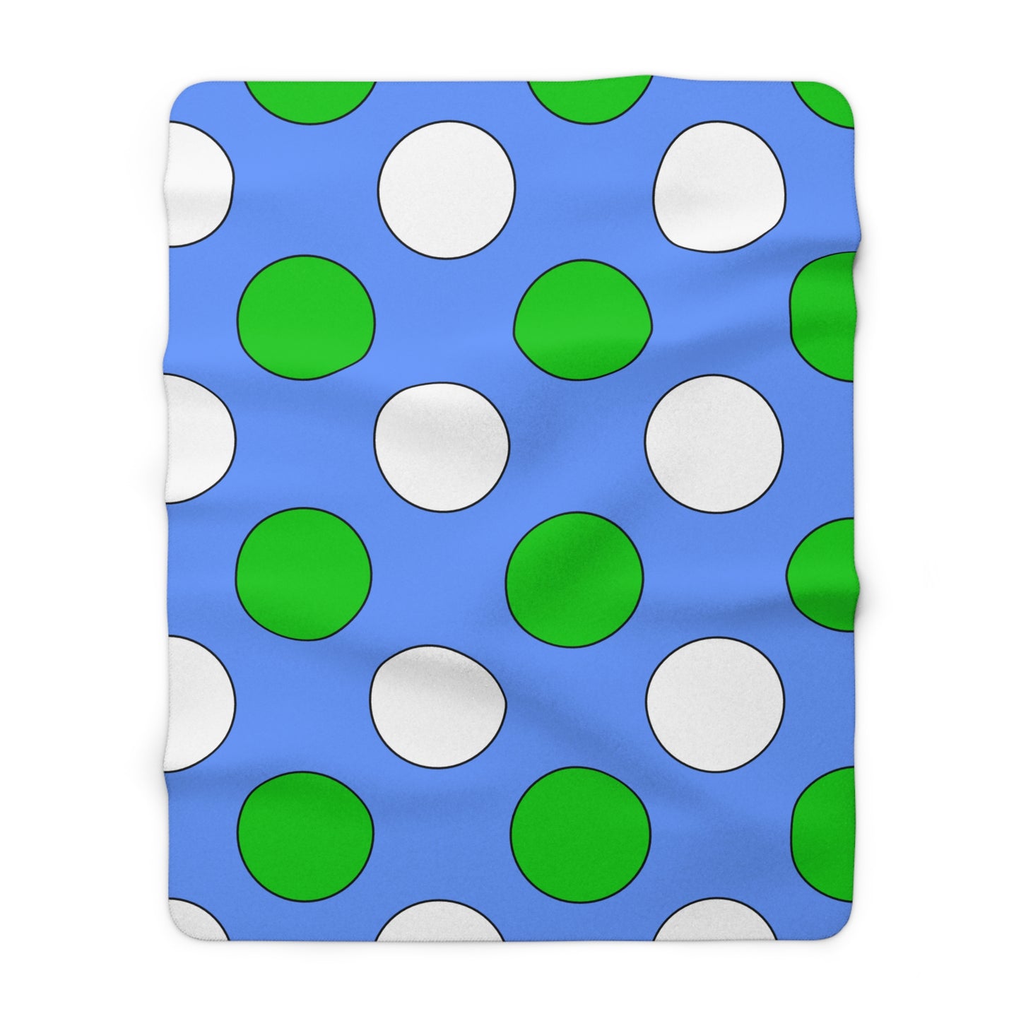 Djibouti Retro Polka Dots Blanket Throw