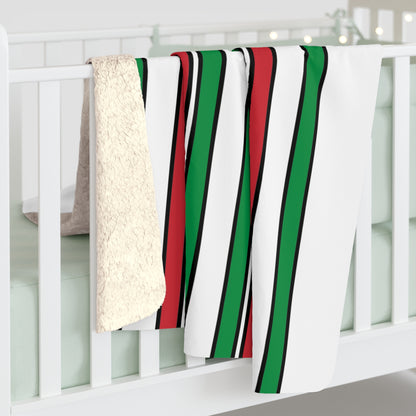 Italy Retro Stripes Blanket Throw