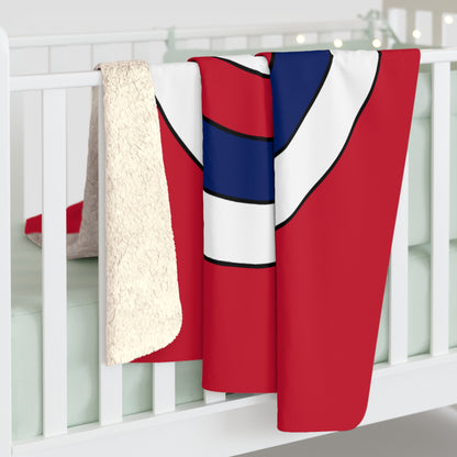 Saint Helena, Ascension And Tristan Da Cunha Retro Target Blanket Throw
