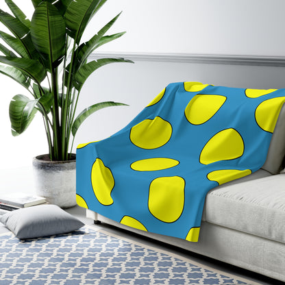 Aruba Retro Polka Dots Blanket Throw