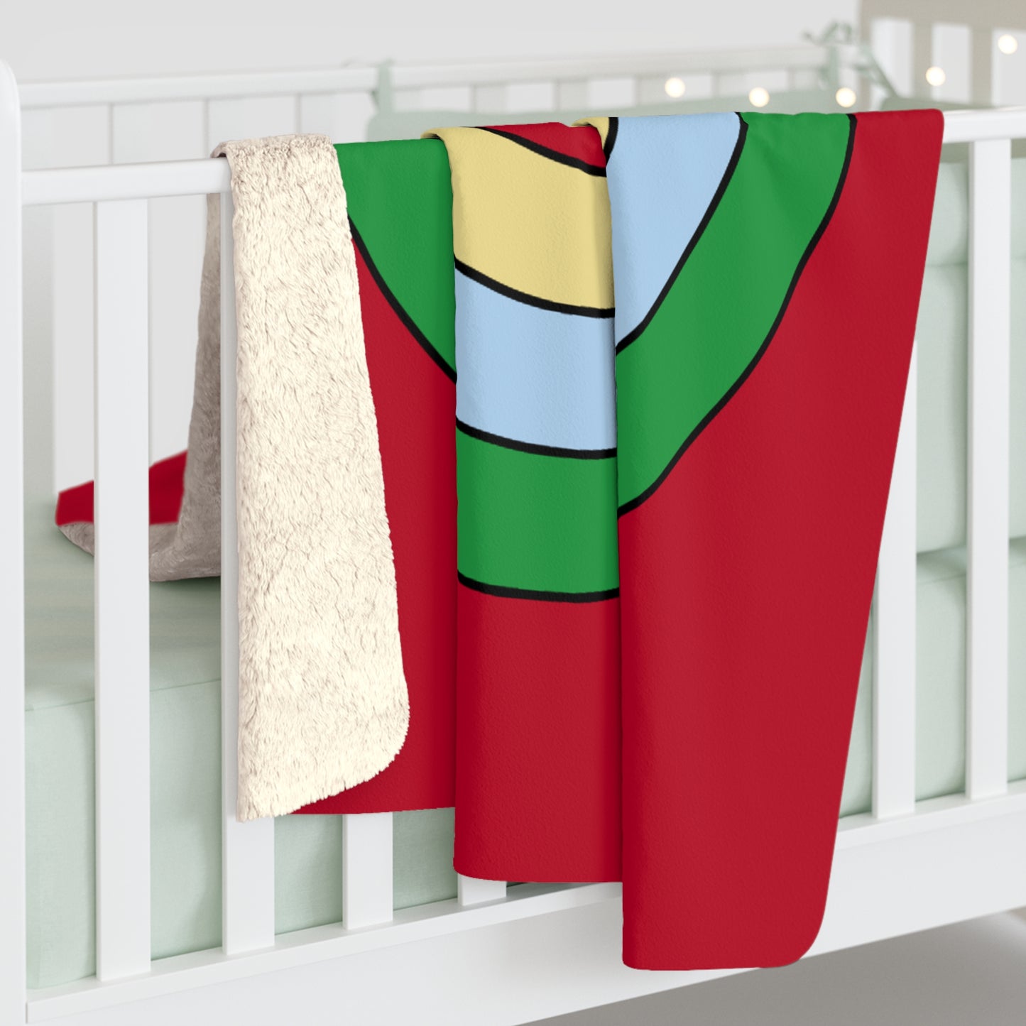 Eritrea Retro Target Blanket Throw