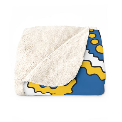 Canary Islands Retro Paisley Blanket Throw