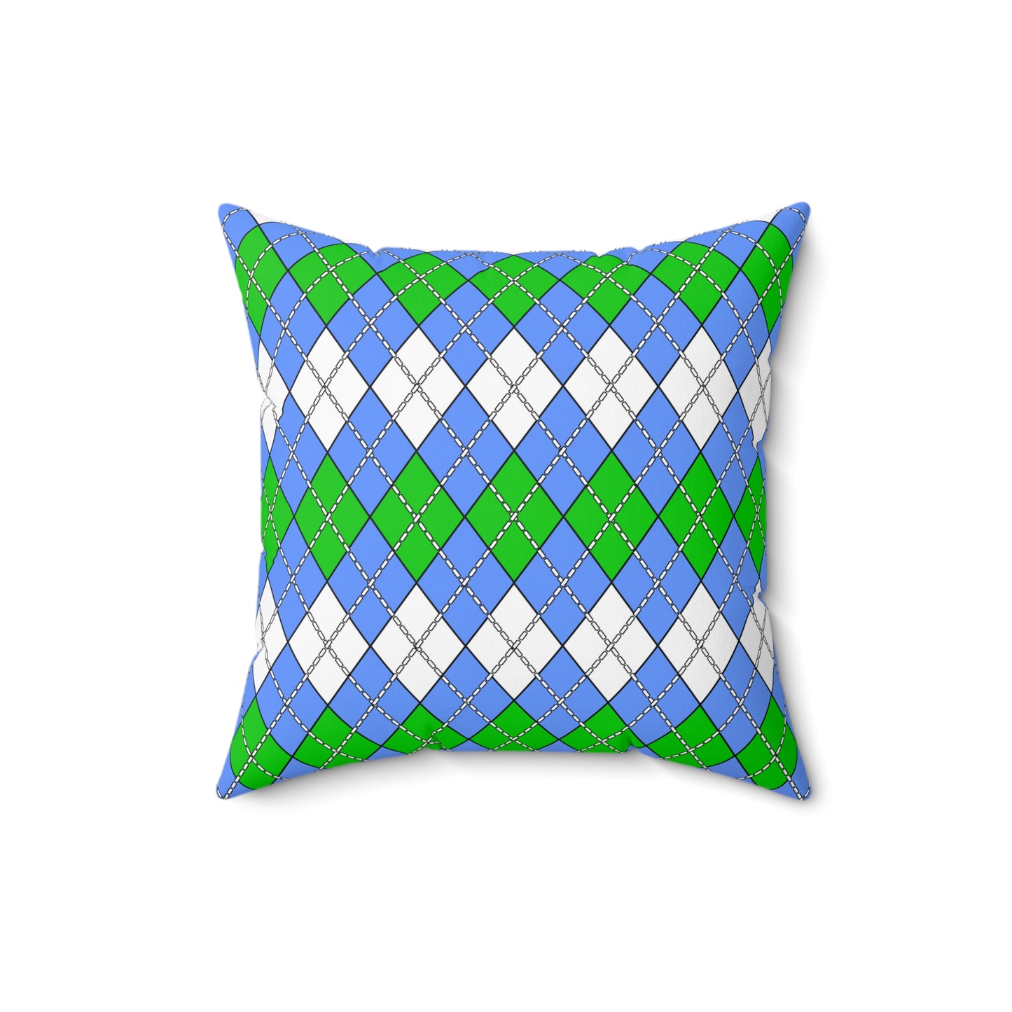 Djibouti Retro Argyle Cushion Pillow