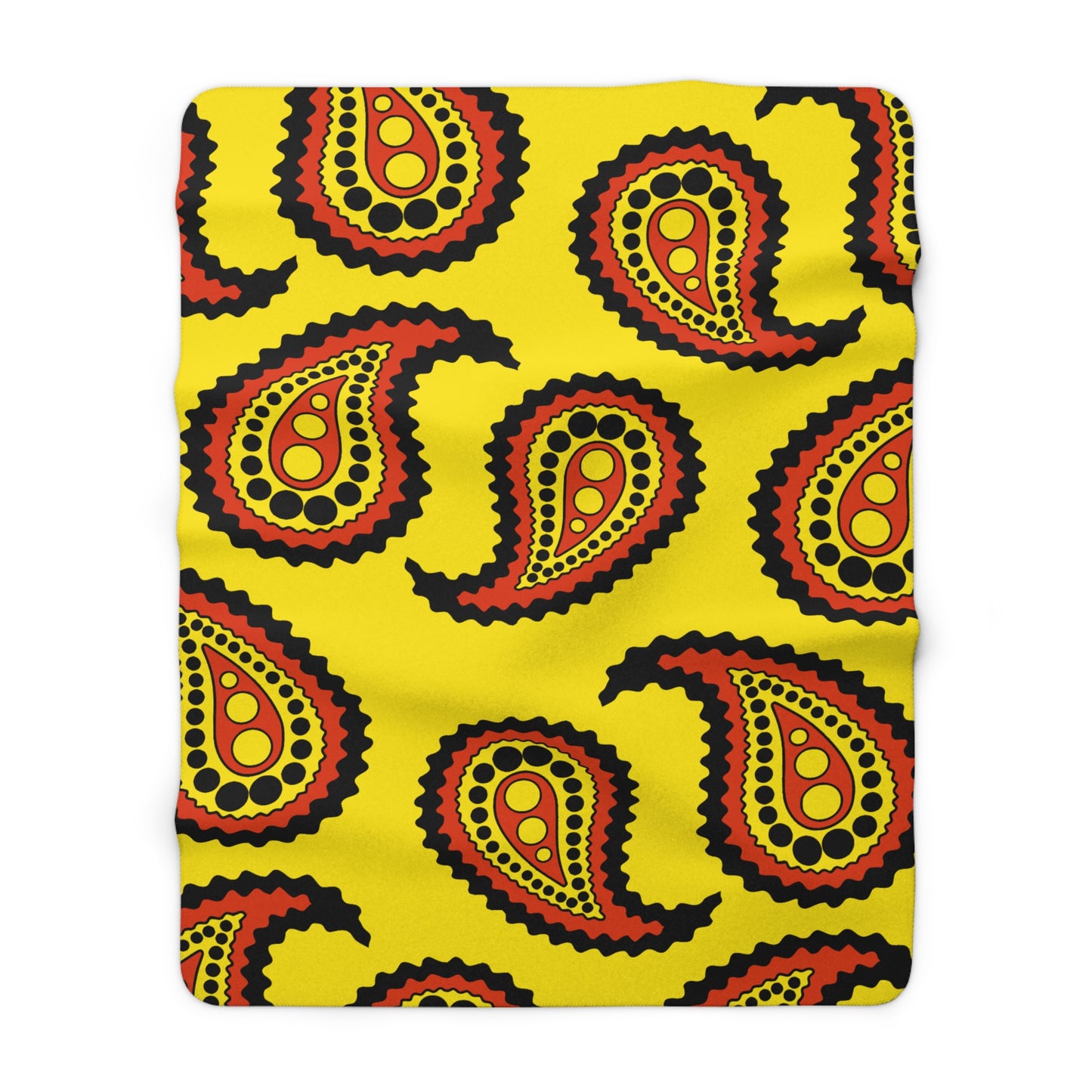 Uganda Retro Paisley Blanket Throw