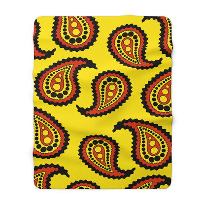 Uganda Retro Paisley Blanket Throw