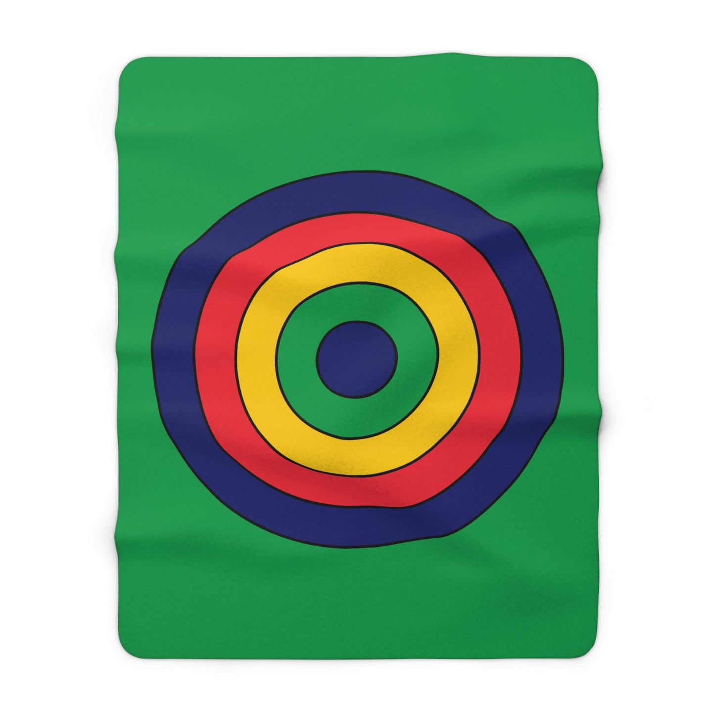 Mauritius Retro Target Blanket Throw