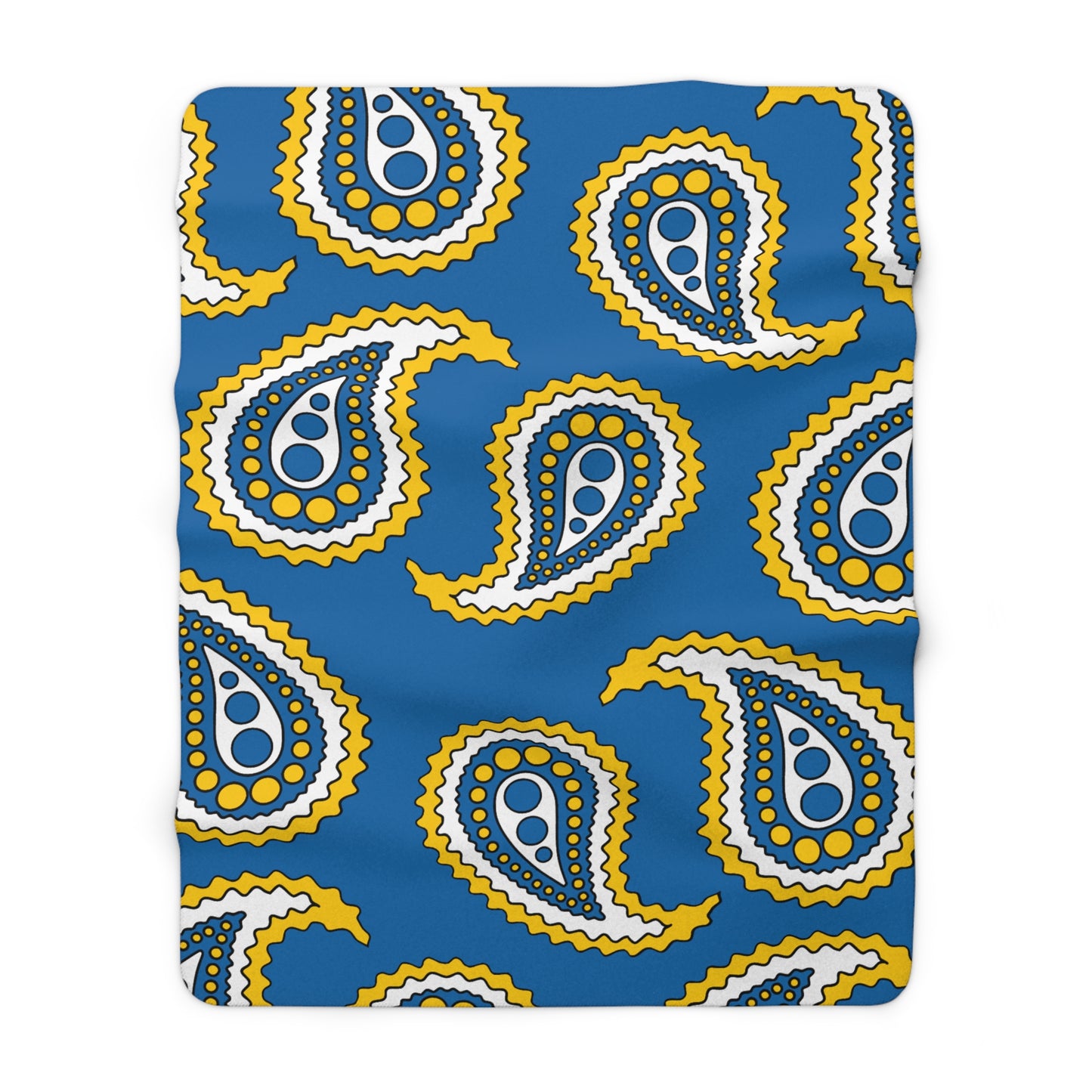 Canary Islands Retro Paisley Blanket Throw