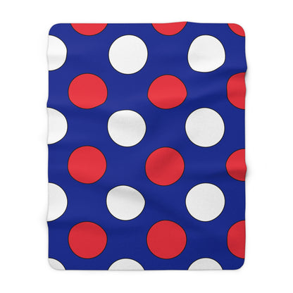 Sint Maarten Retro Polka Dots Blanket Throw