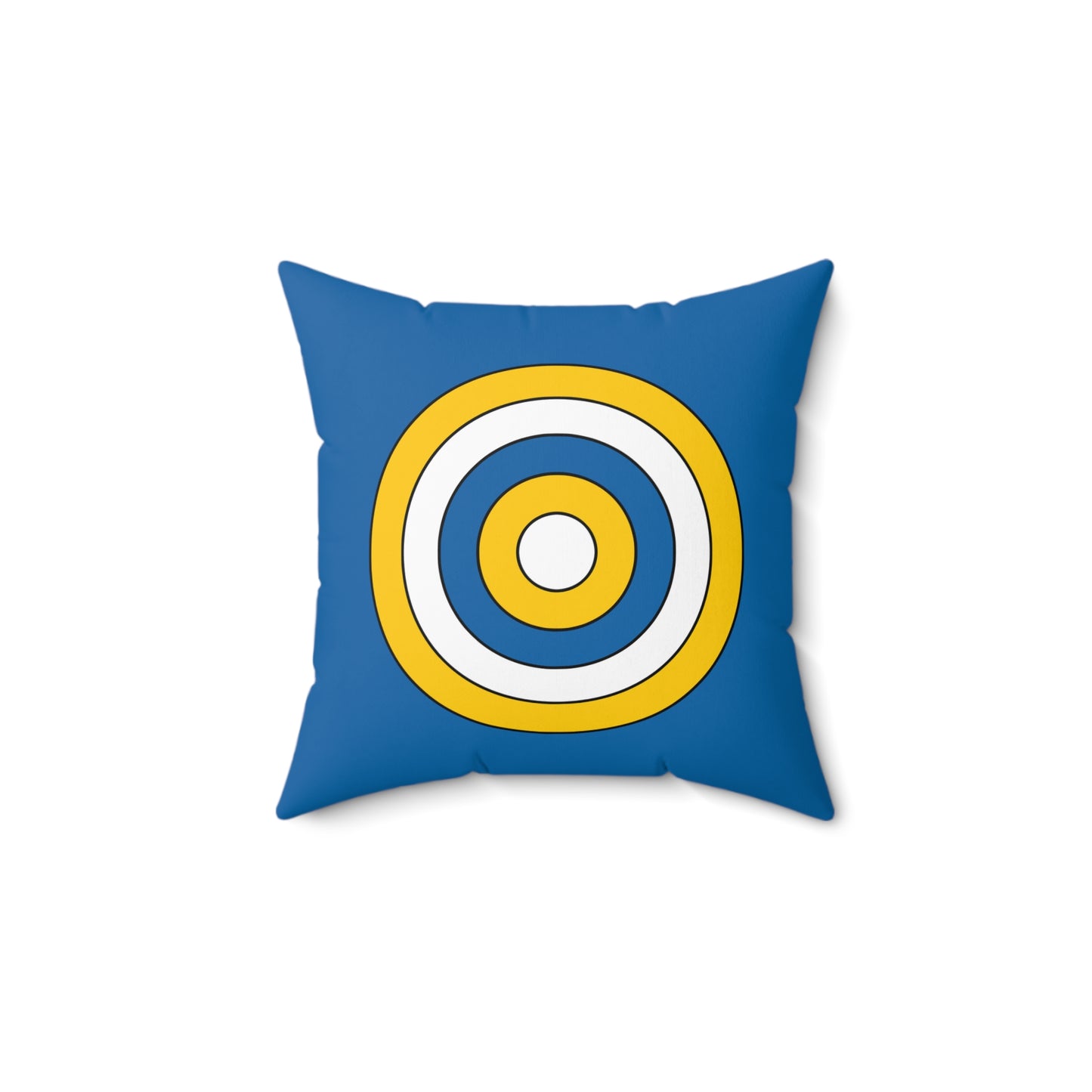 Canary Islands Retro Target Cushion Pillow