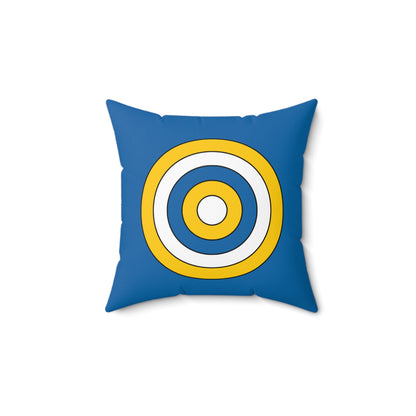 Canary Islands Retro Target Cushion Pillow
