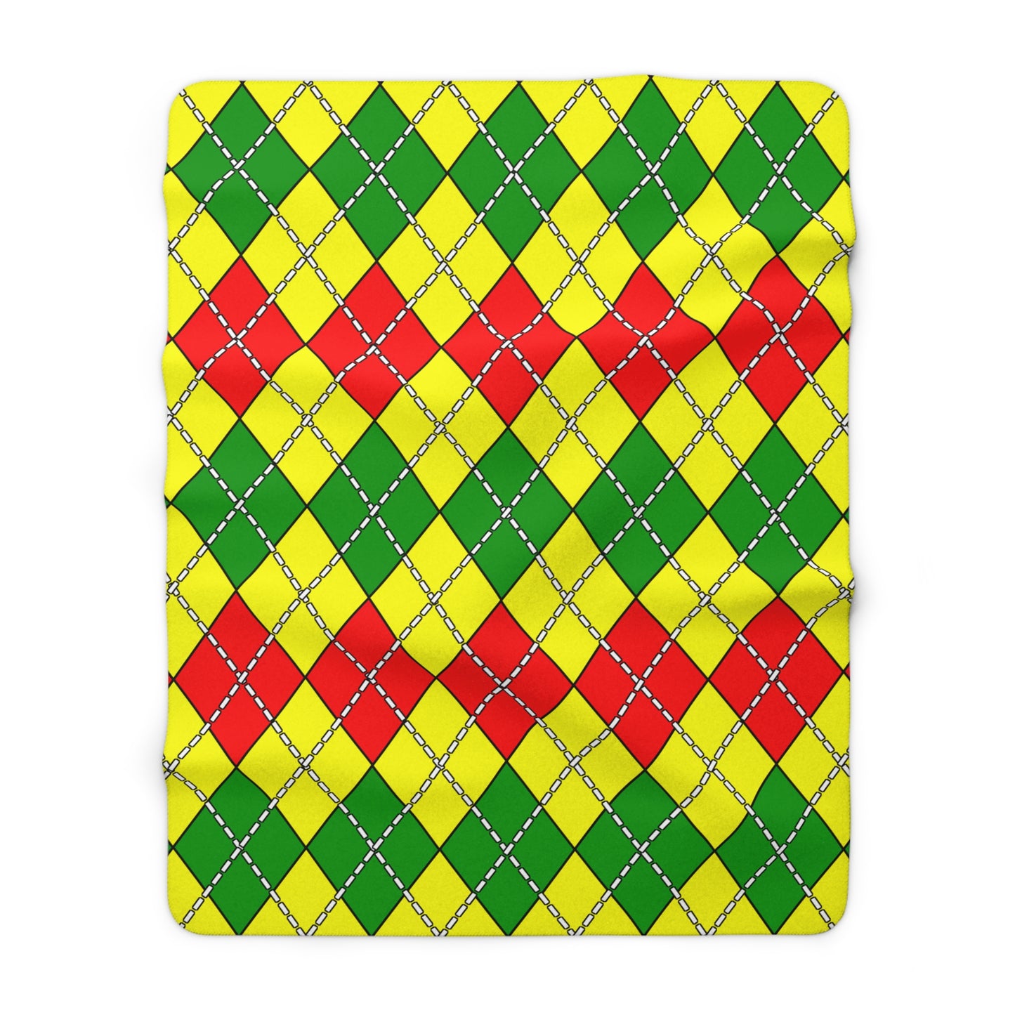 Mali Retro Argyle Blanket Throw