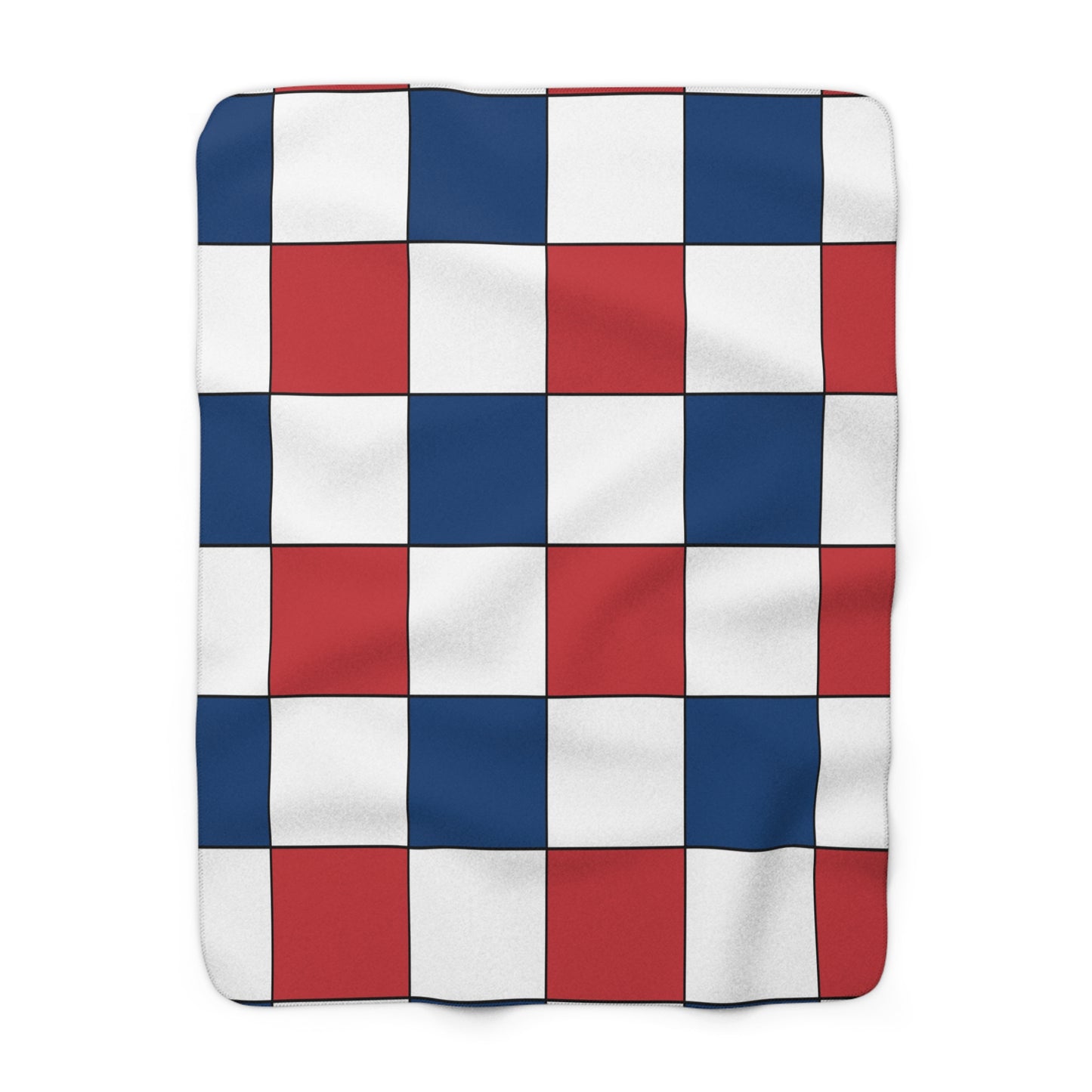 Serbia Retro Check Blanket Throw