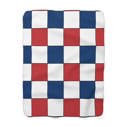 Serbia Retro Check Blanket Throw