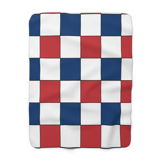 Serbia Retro Check Blanket Throw
