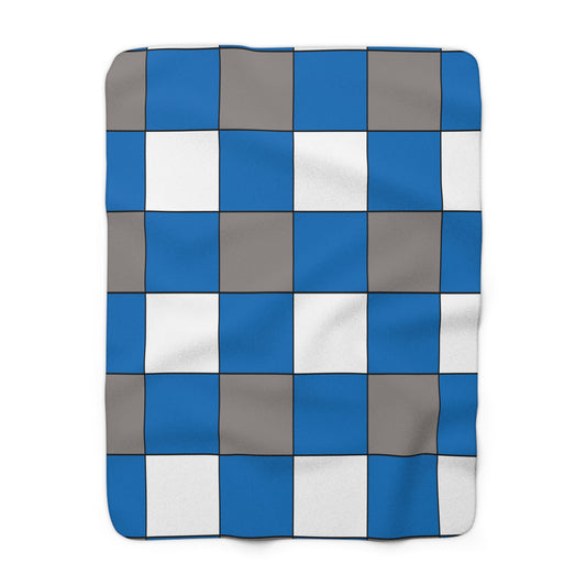 Northern Mariana Islands Retro Check Blanket Throw